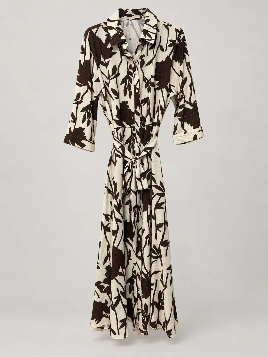 Vestido camisero floral